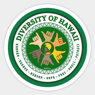 Diversity Of Hawaii Sticker